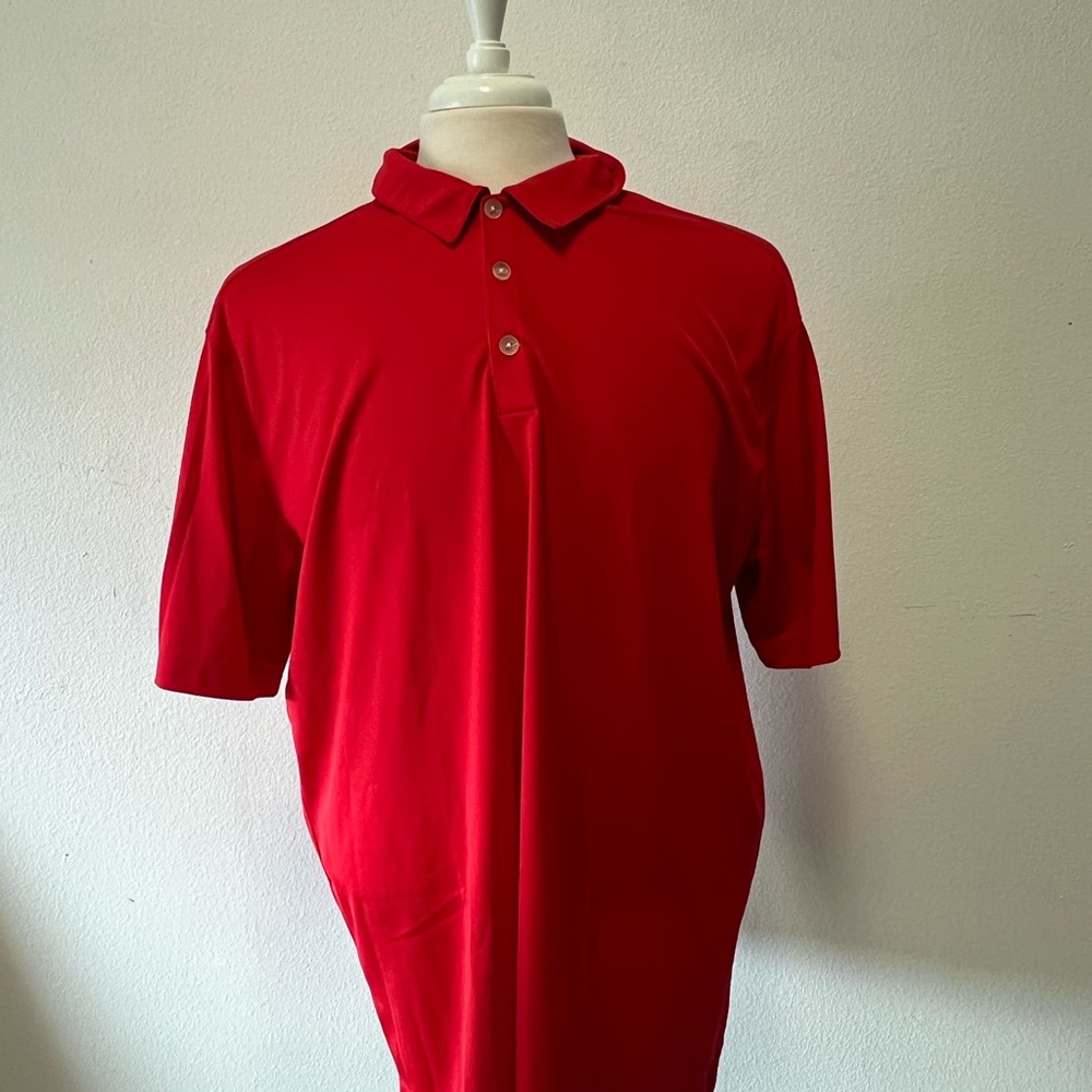 Nike Red Polo Shirt Vibrant Classic Design